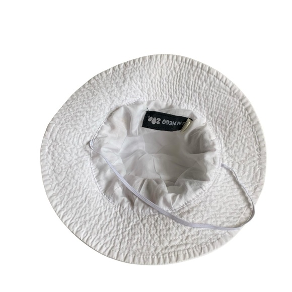 San Diego Zoo White Animal Embroidered Unisex Wide Brim Hat Size Small - Picture 3 of 6
